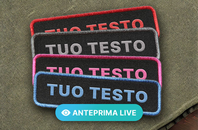 Hímzett NÉV/TEXTURE tapasz